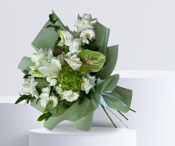 Elegant White Bloom Bouquet