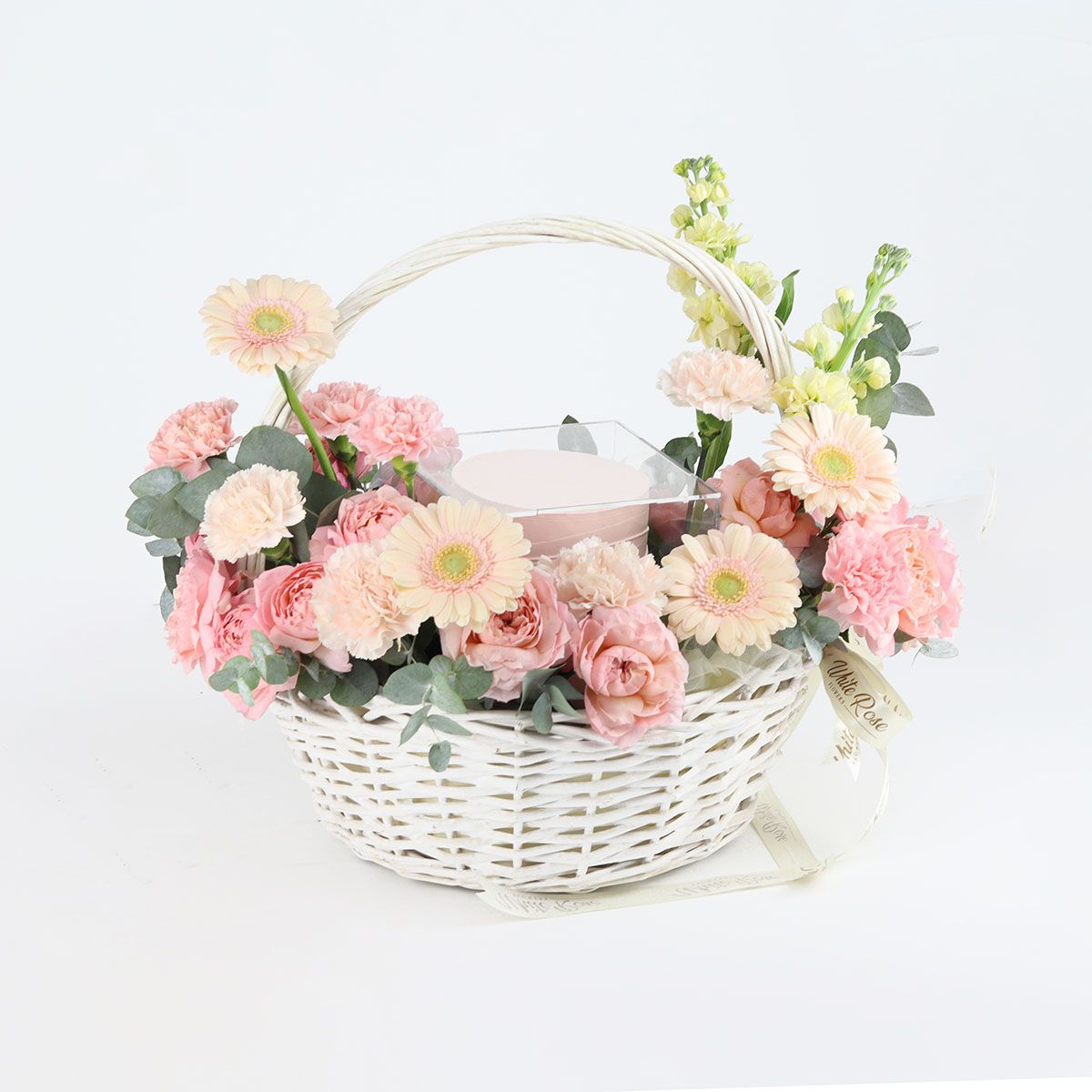 Cake Stories - Flower and Cake Basket Gift