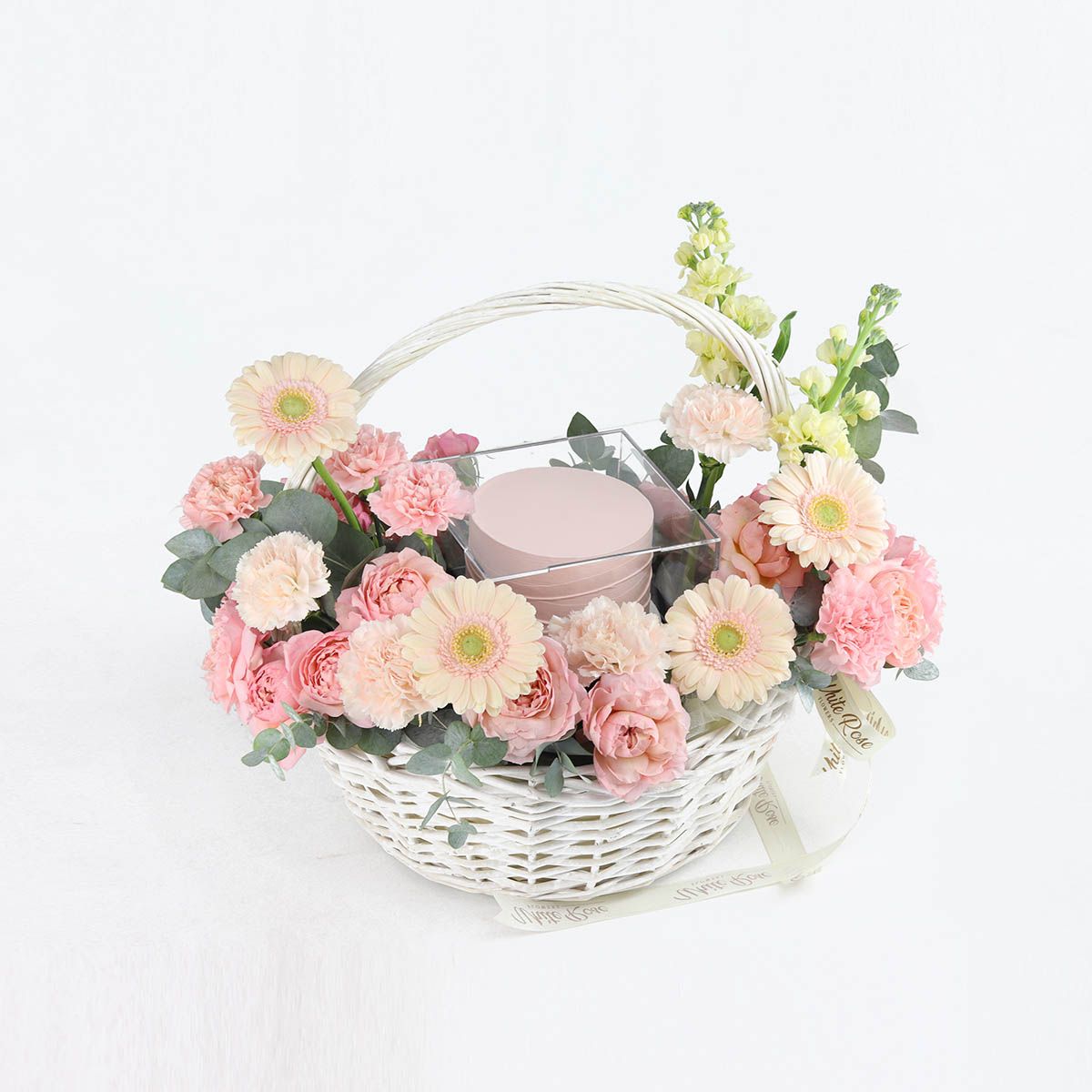Cake Stories - Flower and Cake Basket Gift