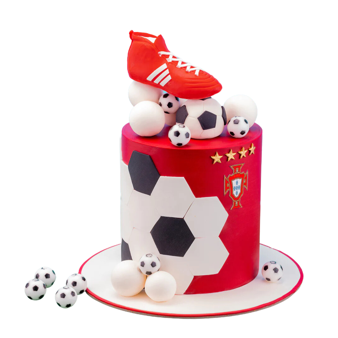 Football Boot and Soccer ball Cake-3KG