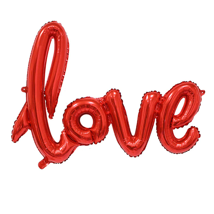 Love foil balloons - RED