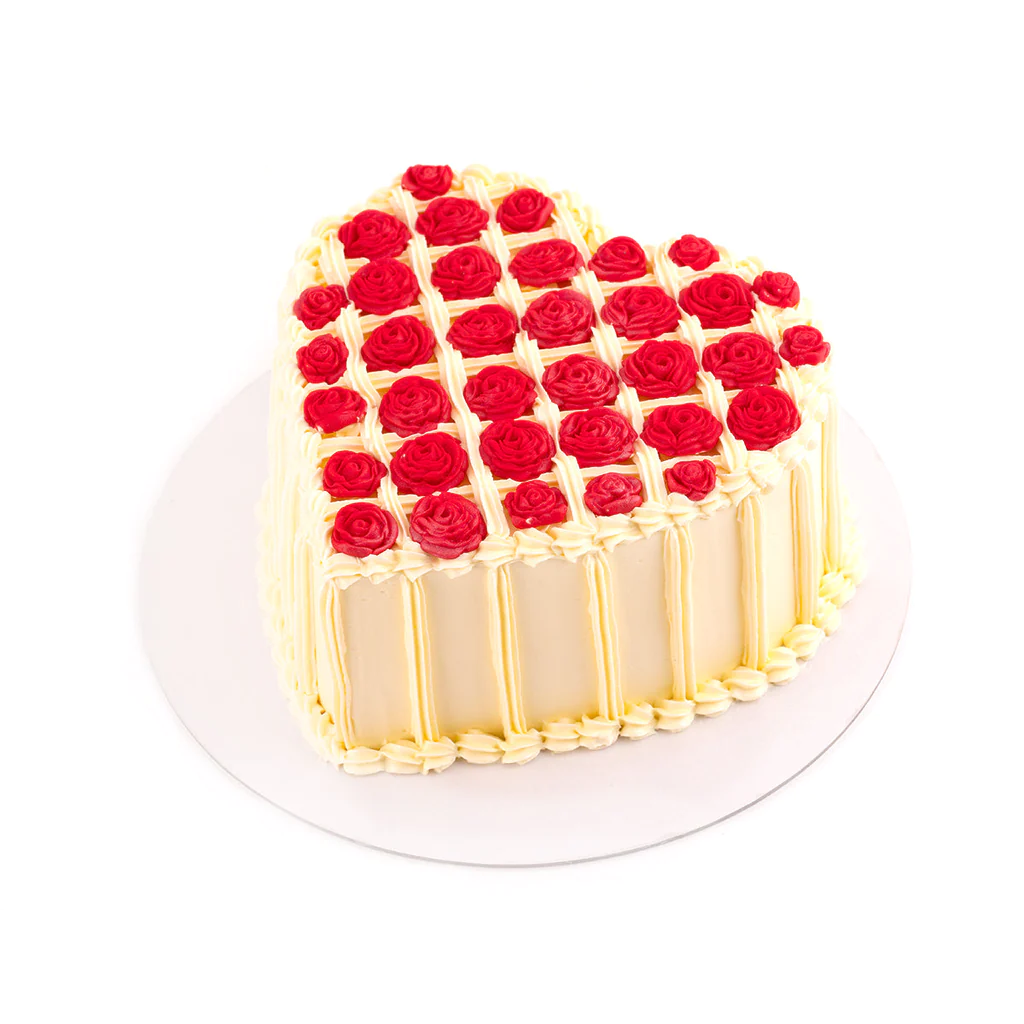 Rose Heart Cake - 1KG