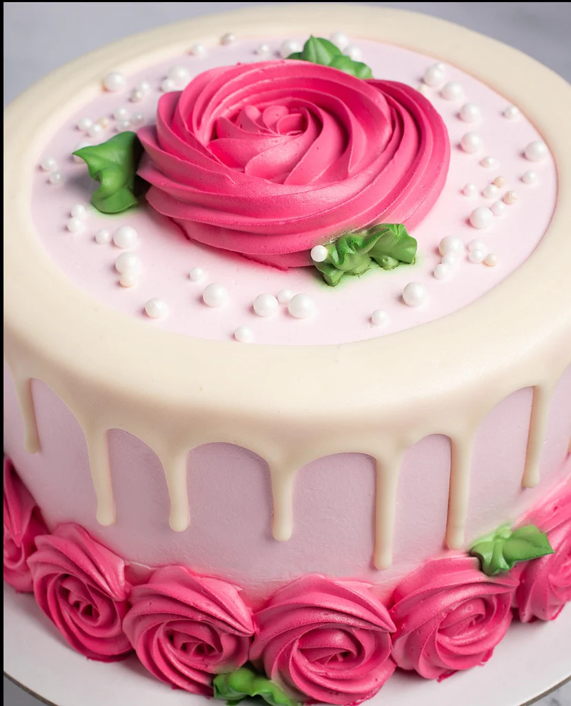 Blush Rose Cake -1.5KG