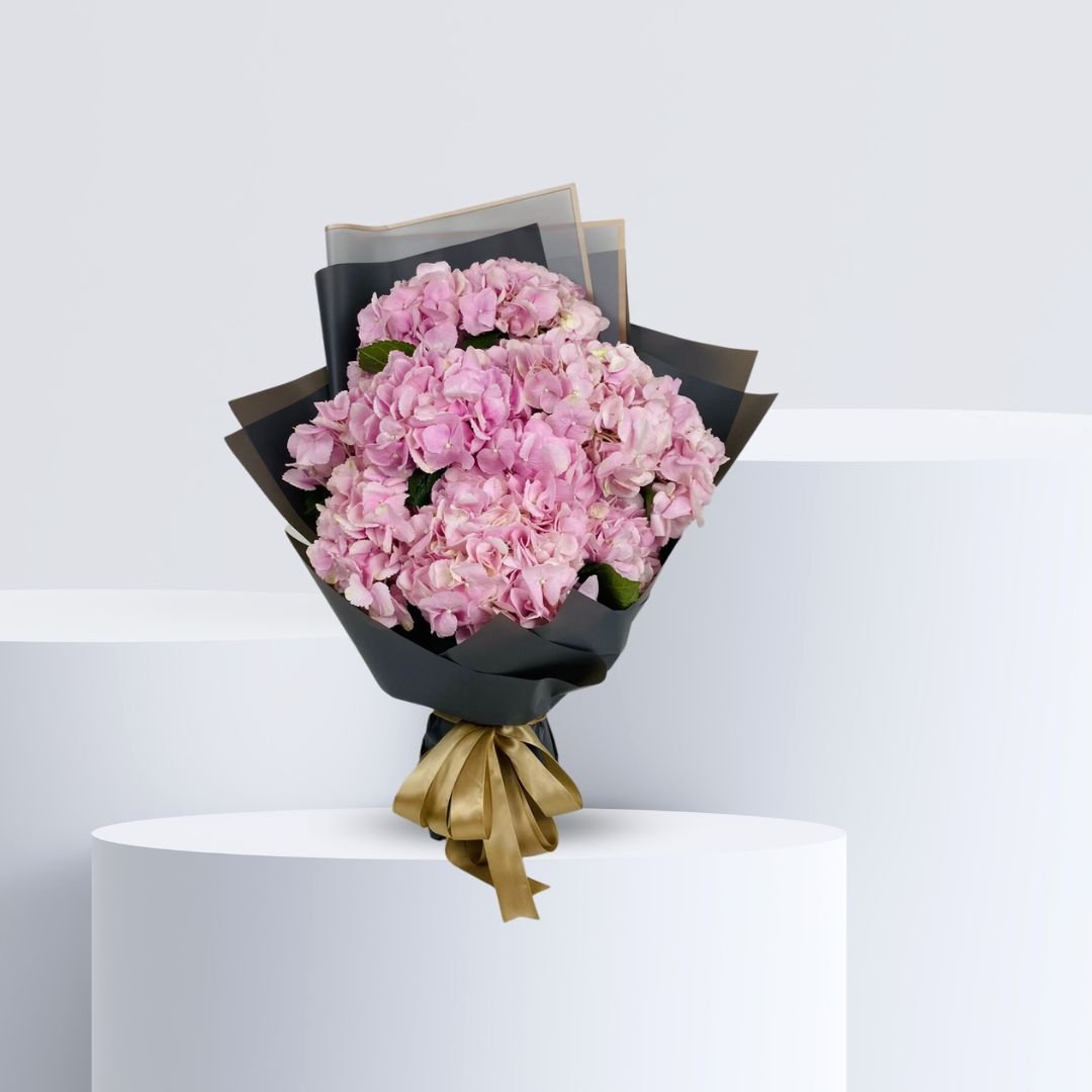 Hydrangea Bouquet - Elegant Pink Floral Charm