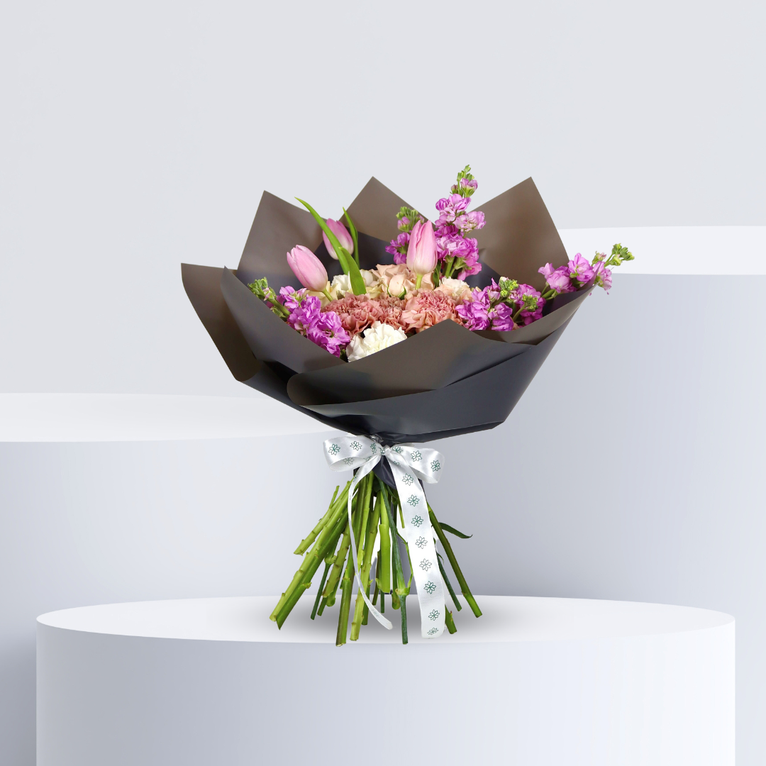 Luxe Blossom Bouquet - Elegant Pink-Themed Floral Arrangement