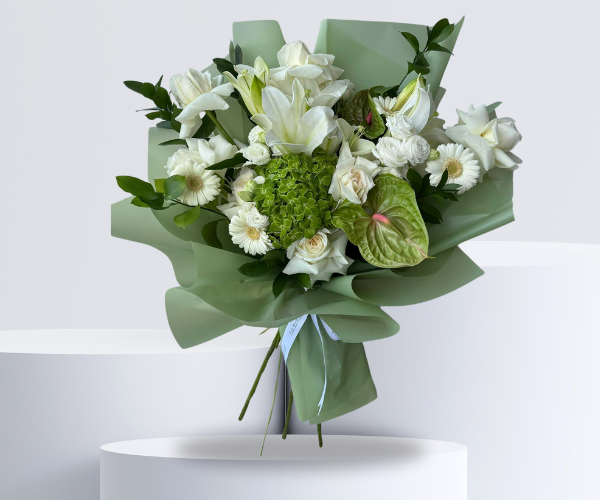 Elegant White Bloom Bouquet